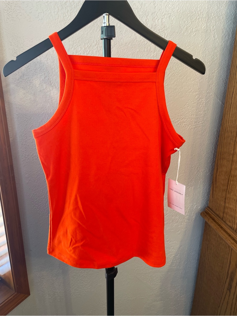 Free Assembly Women's Red Square-Neck Tank Top size XS